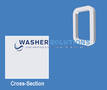 STERIS P074376-091 Door Gasket 24 x 24 - 1386