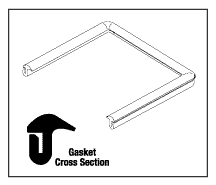 STERIS P090184-091 Chamber Trim Gasket 20 x 20 - 1911