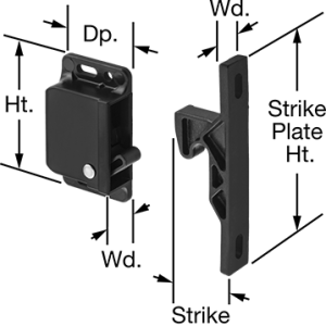 WASHER SOLUTIONS WS5729 Spring Loaded Grab Catches - 5729