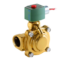 WASHER SOLUTIONS WS6390 Steam Solenoid Valve 2" 120/60VAC DIN Coil (MTP) - 6390