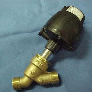 GETINGE 570038802 Pneumatic Angle Body Piston Valve 2-Way 1" Bronze NC - 6634