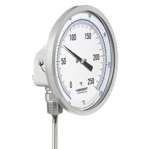 MTP P0011445 Temperature Gauge 1/2" 0-250 PSI 2.5" Stem 3" Dial - 7074