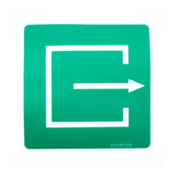 STERIS P117997-023 Sticker Emergency Exit Door - 7468