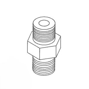 STERIS P117907-355 Brass Nipple 1/8" - 8237