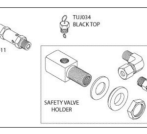 WASHER SOLUTIONS WS9764 Safety Valve Holder Kit (37 PSI) - 9764