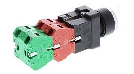 WASHER SOLUTIONS WS9954 Selector Switch 3 Position Momentary 22mm LED 2-DTDP 24VDC - 9954