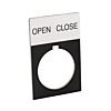 WASHER SOLUTIONS WS12026 Nameplate - OPEN/CLOSE - 12026