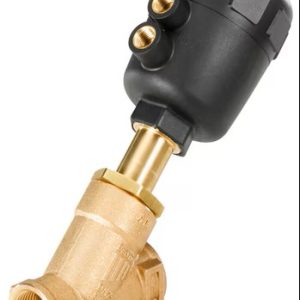 WASHER SOLUTIONS WS12125 Pneumatic Angle Body Valve 2-Way 1" Bronze - 12125