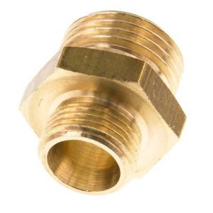 GETINGE 741380924 Reducing Nipple G 1/2" x 3/8" Brass -12304