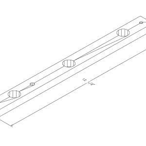 STERIS P117984-498 Bushing Holder 12-1/2" x 1-1/2" x 1" - 12572