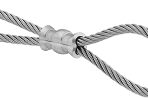 WASHER SOLUTIONS WS12749 Wire Rope Compression Sleeve 3/32" SS -12749