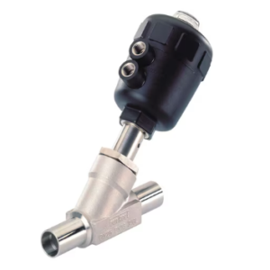 WASHER SOLUTIONS WS12751 Pneumatic Angle Body Piston Valve 2-Way 1/2" SS - 12751