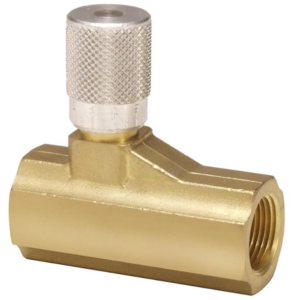 WASHER SOLUTIONS WS12912 Pneumatic Needle Valve 1/4" Brass - 12912