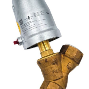 LYNX P0114026309 Pneumatic Angle Body Piston Valve 1-1/2" Bronze - 13355