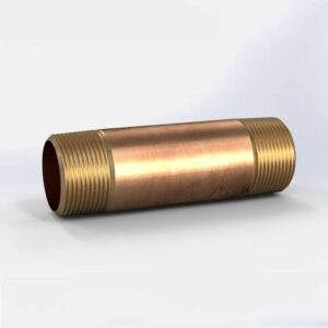 GETINGE 12427 Brass Nipple 1/2 x 4 - 13407